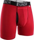 2UNDR Men's 6" Swing Shift Boxers Underwear Brief X-Large Red 2U01BB-006-XL