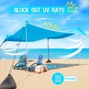 Old Bahama Bay Cool Cabana Beach Tent 10 x 9ft Sun Shelter Beach Canopy UPF50+ O