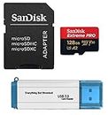 SanDIsk 128GB Micro SDXC Extreme Pro 4K V30 Memory Card Works with DJI Mavic 2, Pro, Zoom, Spark, Phantom 4 Video Drone (SDSQXCY-128G-GN6MA) Bundle with (1) Everything But Stromboli 3.0 Card Reader