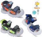 BOYS SANDALS shoes LEATHER insole size 6-10 UK TOE PROTECT summer boy NEW