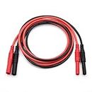 Meter Test Lead Extension Male to Female Connector 4mm Banana Plug to Jack Heavy Duty Silicone Wires Multimeter Leads Probes Adapter 14AWG (1 pair) (39.4")