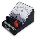 OM® Meters EDM-80 Desk Stand Analog 0-10mA DC Milli Ammeter | Ampere Meter | Meter For Educational purpose | Black