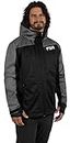 FXR Mens Renegade Softshell Jacket Black/Grey Heather DWR HydrX Waterproof - Large