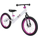 Bixe Aluminum Balance Bike for 5-9 Year Old Toddlers - 16 inch or 40.6 cm Wheels - No Pedal Kids' Training Bikes - Lightweight Bicycle for 5+ Boy or Girl - Pink