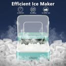countertop portable self-cleaning ice maker prepares 9 cubes in 8 minutes