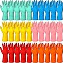 30 Pairs Rubber Dishwashing Gloves Waterproof Reusable Household Gloves Kitchen Cleaning Multi Color Rubber Gloves for Washing Dishes Supplies for Home Kitchen Garden Tools