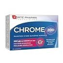 Forté Pharma - Chrome 200 - Complément Alimentaire Minceur - Maintien de la Glycémie, Réduction du grignotage et envies de sucre, Controle de l'appétit - Assimilation optimale - 30 comprimés