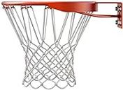Basketball Nets 2 PCS Heavy Duty Outdoor All Weather Basketball Nets Backboard Accessories Replacement for Standard Rim Hoop (White)