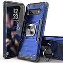 Galaxy S10 Case for Men Women, IDYStar Hybrid Drop Test Cover with Car Mount Kickstand Slim Fit Protective Phone Case for Samsung Galaxy S10, Blue