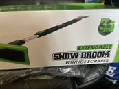 Extendable Snow Broom With Ice Scraper