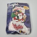 Bucilla Felt Applique Kit Christmas Stocking Down the Chimney 83115 Vtg 1998