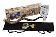 Shofar from Israel Set Full Polished Kudu Horn Yemenite + Bag + Spray + Guide + Carrying Box Case (26"-28")