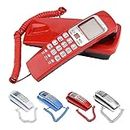 WOOKOZ Landline Caller ID Telephone Corded Phone for Office and Home Purpose Bfone Orientel KX-T555CID White Colour Corded Landline Phone Random Colour