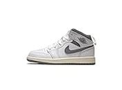 Nike Mens High-Top Sneakers Basketball Shoes, White/Stealth, 2 Little Kid
