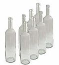 DIAH DO IT AT HOME 24 x Empty Clear Wine Bottles 0.75L (750ml) for Homebrew Wine Making