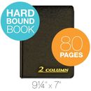 Adams Account Book, 2 Columns, 7 x 9.25, Black, 80 Pages Ledger, 1 Pack ARB8002M