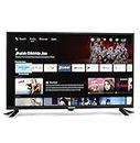 LIMEBERRY 109 cm (43 Inch) Frameless Full HD Google Smart QLED LED TV with Air Voice Search Remote, Black (LB43SCNG)
