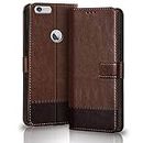 TheGiftKart iPhone 6 / 6s Flip Back Cover Case | Dual-Color Leather Finish | Inbuilt Stand & Pockets | Wallet Style Flip Back Case Cover for iPhone 6 / 6s (Brown & Coffee)
