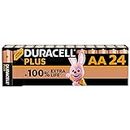 Duracell Batterie Plus AA (pacco da 24) - Alcalina 1.5V - Fino al 100% di extra durata - Affidabilità per i dispositivi a uso quotidiano - 0% plastica nel pacco - 10 anni di conservazione - LR6 MN1500