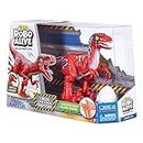 ROBO ALIVE- Giocattolo di Dinosauro Rapace infuriato (Raptor Rosso) Rampaging Toy, Colore, 25289A