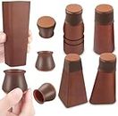 WORBAX Silicone Anti Slip Chair Leg Cover Rubber Chair Leg Caps Furniture Protector to Prevent Scratches,Reduce Noise | Furniture Leg Covers for Chair, Stool Table,Brown Home Improvement | (2)