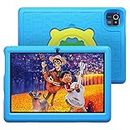 Kids Tablet 10 inch -Android 12 Tablet PC 10.1" Display, 5000mAh, Kidoz Pre Installed, Parental Control, Tablet for Kids, 32GB ROM, Quad Core Processor, Wi-Fi, Bluetooth, Kid-Proof Case, Blue