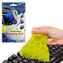 HOTKEI (Pack of 4) Lemon Scented Multipurpose Car Interior Ac Vent Keyboard Laptop Dust Cleaning Cleaner Kit Slime Gel Jelly for Car Dashboard Keyboard Computer Electronics Gadgets