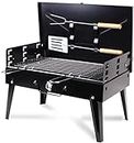 BBQ Grill Outdoor Charcoal grills Outdoor Portable Charcoal Grill Folding Cassette Grill Home Garden Patio Picnic BBQ Grill Party QIByING