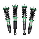 Rev9 R9-HS2-123 Hyper-Street II Coilover Suspension Lowering Kit, Mono-Tube Shock w/ 32 Click Rebound Setting, Full Length Adjustable, compatible with Acura TL (UA6/UA7) 2004-08