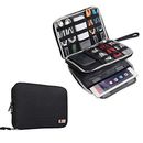 Bubm Double Layer Electronics Organizer/Travel Gadget Bag For Cables,Memory Card