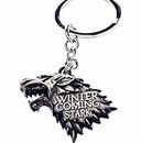 SOI Game of Thrones Gothic Winter is Coming Stark Metal Key Chain Ring