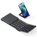 Foldable Compact Bluetooth Keyboard, ProtoArc XK01 Mini Portable Keyboard with Number Pad, Pocket-Sized Wireless Travel Keyboard for iPad iPhone Mac Android Windows iOS, Sync Up to 3 Devices