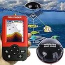 Uticon Fish Finder, Lake Sea Fishing Smart Portable Fish Finder Depth Alarm Wireless Sonar Sensor