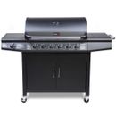 CosmoGrill Outdoor Pro 6+1 Gas Barbecue Grill Side Burner BBQ Home Garden Party