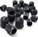 40x Accurate Fit Valve Caps - Car Motorcycle Bicycle Valve Caps Black