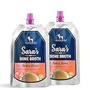 Heads up for tails Sara's Turkey Blend Bone Broth for Dogs |Pack of 2| - 150 ml Each