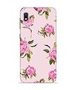 Silence Samsung Galaxy A10E Back Cover Printed Beautiful Pink Rose Flowers with Green Leaves Designer Back Case Cover for Samsung Galaxy A10E SM-A102U, SM-S102DL