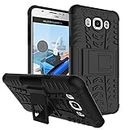 MAMA MOUTH Galaxy J7 2016 Case, Shockproof Heavy Duty Combo Hybrid Rugged Dual Layer Grip Cover with Kickstand For Samsung Galaxy J7 J710 2016 Smartphone(With 4 in 1 Packaged),Black