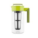 Takeya Iced Tea Maker with Patented Flash Chill Technology , 1 Quart, Avocado