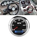 Ubersweet® Universal Speedometer, Stepper Motor 30MPH GPS Speed Gauge for Boat Car Truck(Black)'||