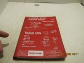 1975 SEARS CRAFTSMAN RADIAL SAW & OTHER POWER TOOLS KNOW HOW BOOK 9-2917 USED