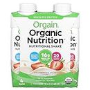 Orgain Organic Grassfed Protein Shake Strawberries & Cream 44FO