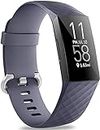 Meyaar Bands Compatible with Fitbit Charge 4 / Fitbit Charge 3 / Fitbit Charge 3 SE, Waterproof Replacement Watch Strap WristBand for Women Men (Blue)
