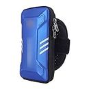 SSWERWEQ Brassard Telephone Waterproof Running Bags Sport Exercise Running Gym Armband Bag Wrist Wallet Jogging Phone Holder Cycling Purse Pouch Accessories (Color : Blue)