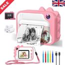 Instant Print Camera for Kids, 1080P HD Video Recorder, Birthday Gifts UK