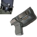 Black Laser/Light IWB Houston Soft Eco Leather Gun Holster - Choose Size