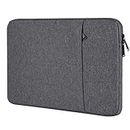 15.6 Inch Laptop Sleeve Compatible with 16 Inch New MacBook Pro, 15" Surface Book,14 15.6 Inch Ultrabook Notebook Computer Protective Cover, Shockproof Water Resistant Bag Carrying Case, Dark Gray