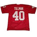 Pat Tillman Jersey Stitched Red Custom Football New No Brand/Logos (US, Alpha, Large, Regular, Regular, Red)