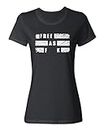 Kyle Rittenhouse Not Guilty Free As F**k Ladies' Crewneck T-Shirt (Black, XX-Large)