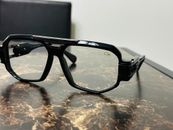 CAZAL Sunglasses Full Black Frame Clear Lens Transparent Eyewear